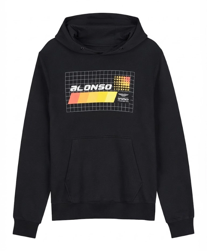 Aston Martin Formula 1 Fernando Alonso Spain Black Pullover Hoodie
