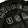 Avirex MA1 Nylon Zip Up Black Bomber Jacket