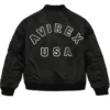 Avirex MA1 Nylon Zip Up Black Bomber Jacket On Sale