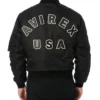 Avirex MA1 Nylon Zip Up Black Jacket For Sale