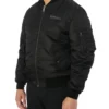 Avirex MA1 Zip Up Black Bomber Jacket For Sale