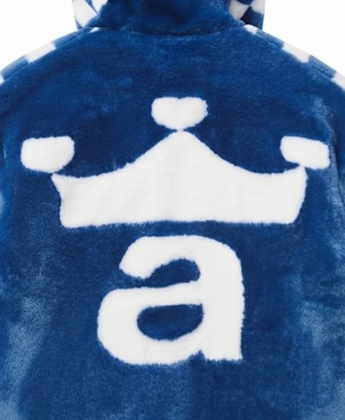 Awake NYs Cold World Collection 2026 Checkerboard Fur Jacket