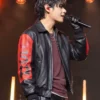 BTS Swimside Event Normal Live 2026 Kim Taehyung Vintage Black Leather USA Jacket