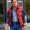 Back to the Future Marty McFly Red Puffer Vest For Sale 