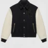 Beat Shazam Jamie Foxx Black and White Bomber Leather Jacket
