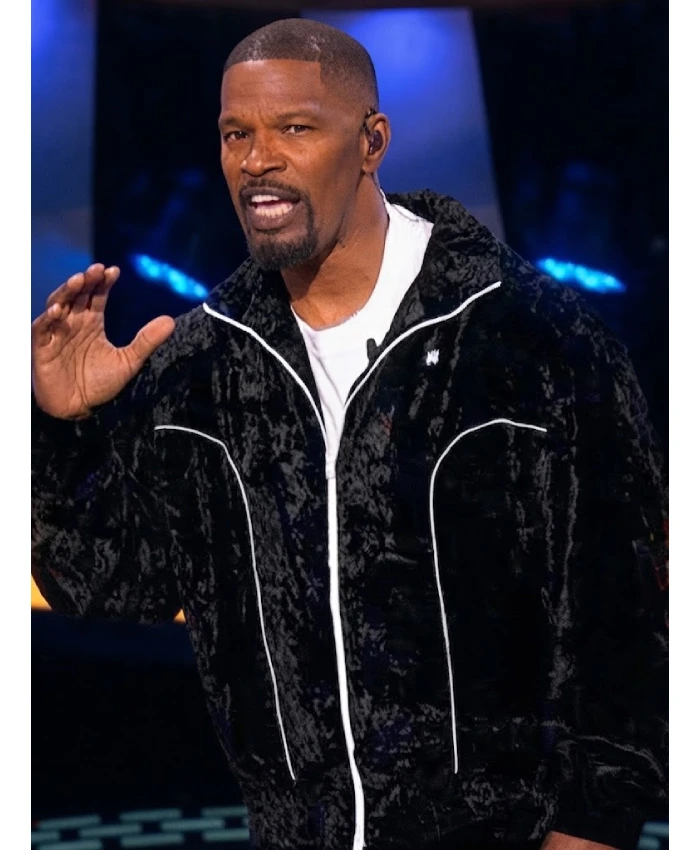Beat Shazam S08 Jamie Foxx Black Velvet Track Jacket Sale