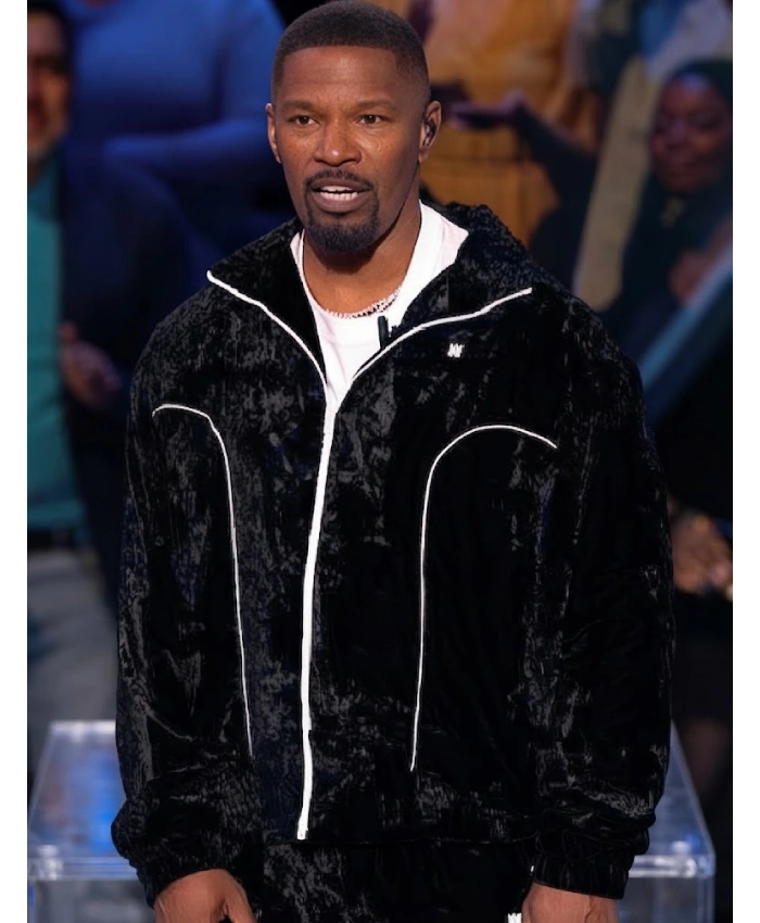 Beat Shazam S08 Jamie Foxx Black Velvet Track Jacket