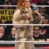 Becky Lynch Monday Night RAW Fur Coat