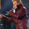 Billy Idol American Idol Red Leather Jacket For Men On Sale