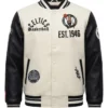 Boston Celtics Modern Originals Classic Rib Wool Leather Varsity Jacket Sale