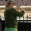 Brad Pitt NASCAR Cup Series Playoffs Bass Pro Shops Night Race 2026 Green Jacket