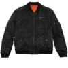 Buy Avirex MA1 Nylon Zip Up Black Bomber Jacket For Sale 