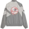 Buy Kith x NY Yankees Grey Pinstripe Lightweight Jacket