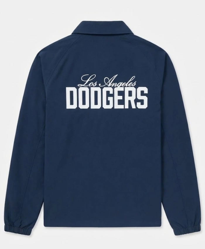 Buy Los Angeles Dodgers lululemon True Navy Raglan Coaches Jacket For Sale