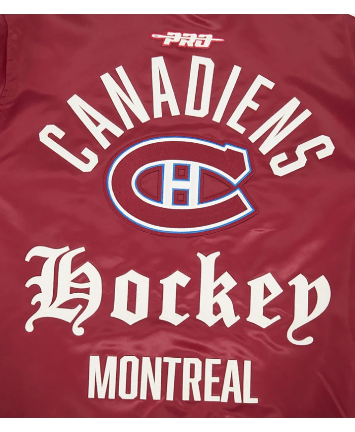 Buy Montreal Canadiens Modern Originals Cardinal Satin Jacket