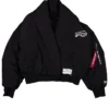Buy Now Alpha Industries Black Shawl Collar Flight Jacket For Womens