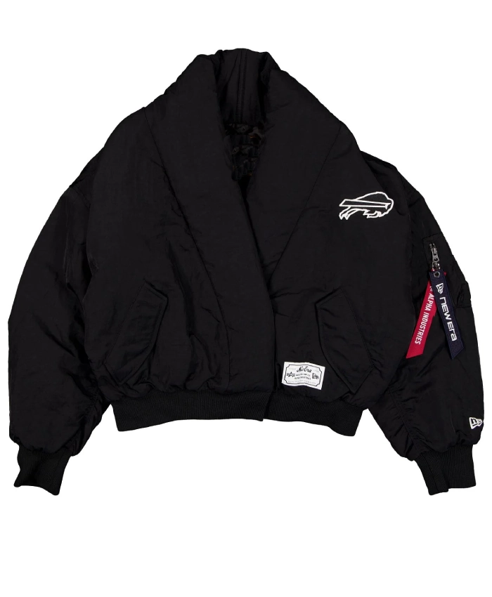 Buy Now Alpha Industries Black Shawl Collar Flight Jacket For Womens