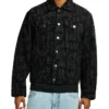 Buy Now Avirex Monogram Cotton Black Denim Jacket