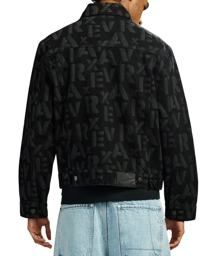 Buy Now Avirex Monogram Cotton Denim Jacket