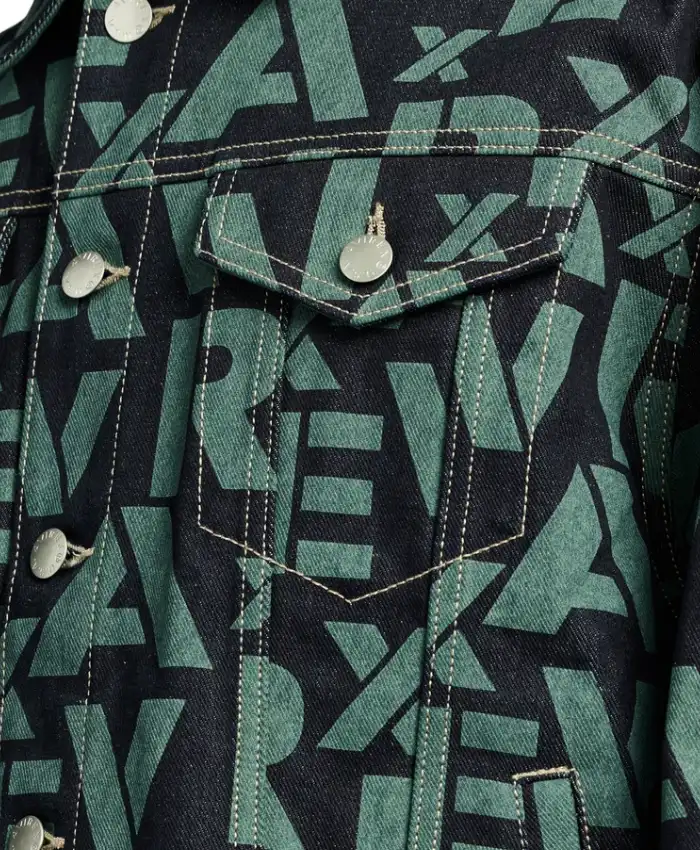 Buy Now Avirex Monogram Indigo Cotton Denim Jacket