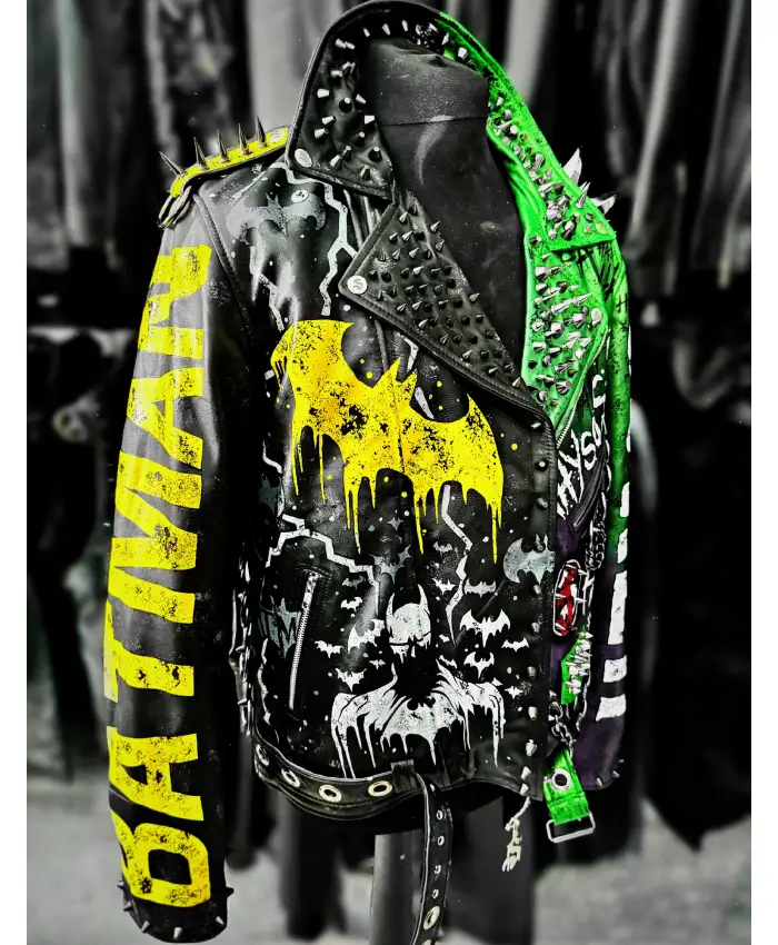 Buy Now Batman Vs Joker Leather Biker Jacket