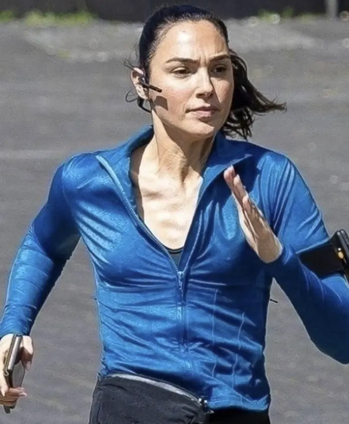Buy Now Gal Gadot Movie The Runner 2026 Full Zip Blue Jacket