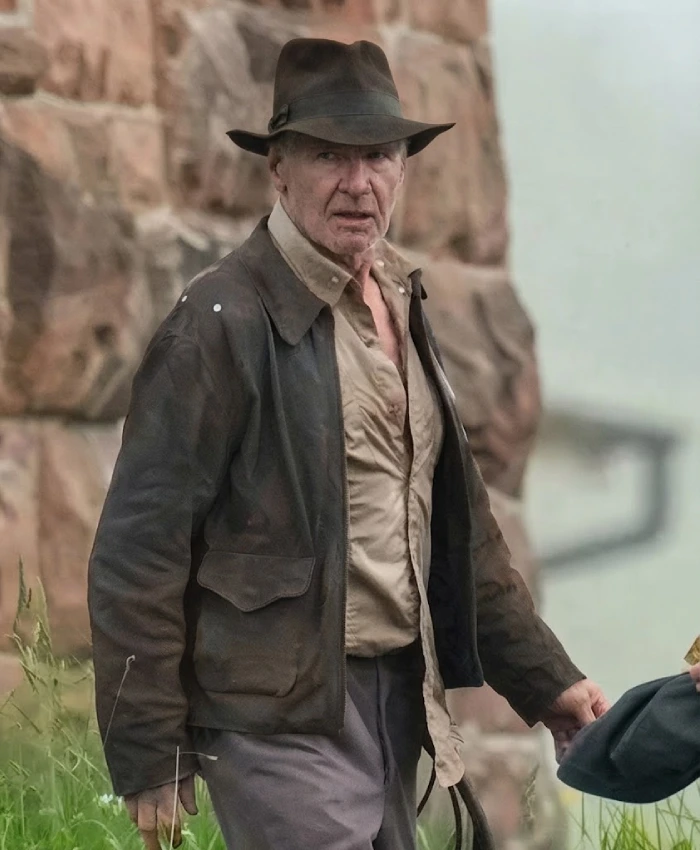 Buy Now Indiana Jones Distressed Brown Jacket