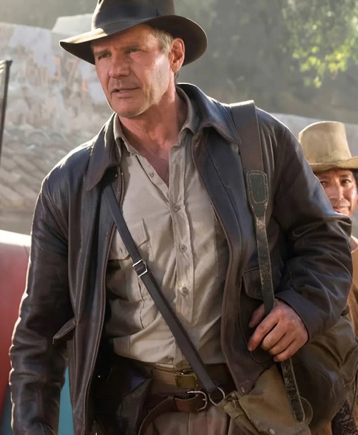 Buy Now Indiana Jones Distressed Brown Leather Jacket Sale