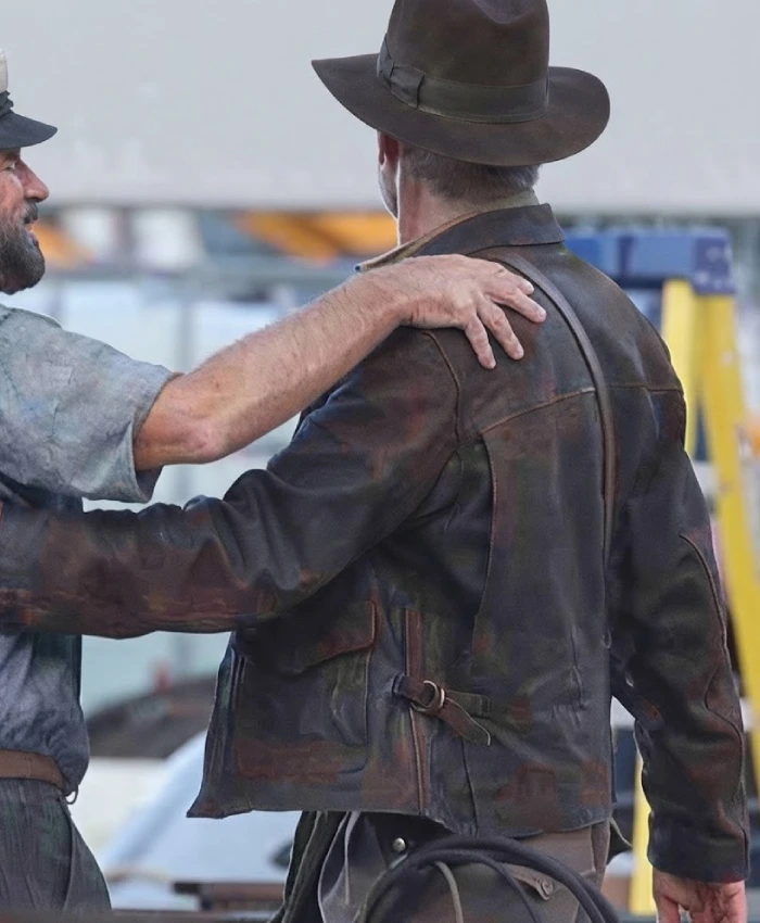Buy Now Indiana Jones Distressed Brown Leather Jacket