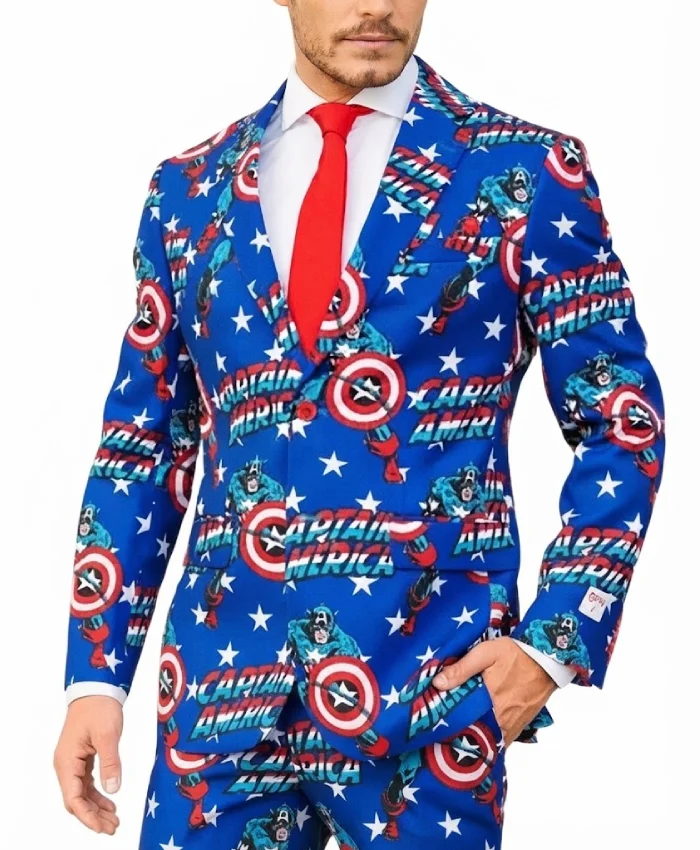 Buy Now Marvel Captain America Printed Suit
