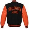 Buy Spooky Halloween 2026 Jack o Lantern Varsity Jacket