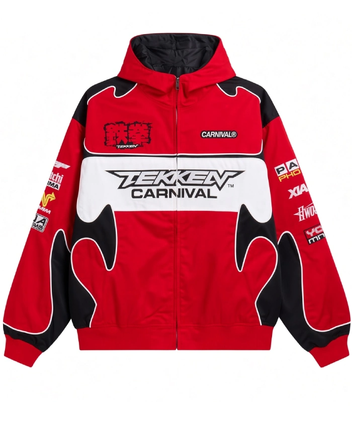 Carnival x Tekken Jins Red Hooded Jacket