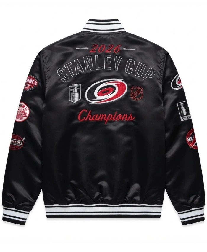 Carolina Hurricanes Stanley Cup Champs Black Jacket