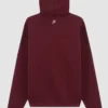 Changbin x Autry 2026 Zipped Maroon Fleece Hoodie