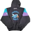 Charlotte Hornets 1990s Black Pullover Half Zip Jacket