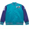 Charlotte Hornets Teal Primetime Vintage Satin Jacket