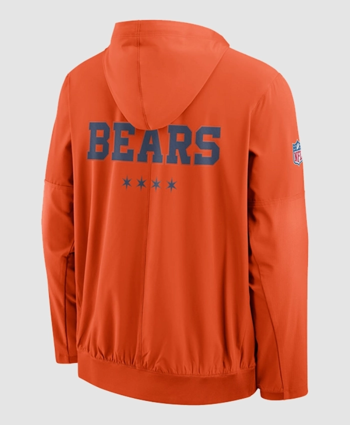 Chicago Bears 2026 Rivalries Nike Sideline Orange Anorak Hooded Jacket