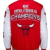Chicago Bulls 6 Championship Years Full Snap Red Jacket