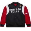 Chicago Bulls Black Vintage Team Origins Full Snap Jacket