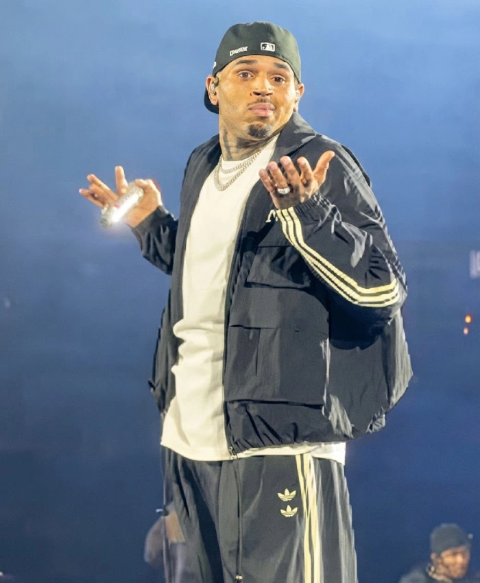 Chris Brown R and B Tour Adidas x Willy Chavarria Cargo Black Jacket