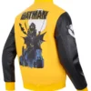 Comics Freeze Batman x I Am The Night Yellow and Black Varsity Jacket