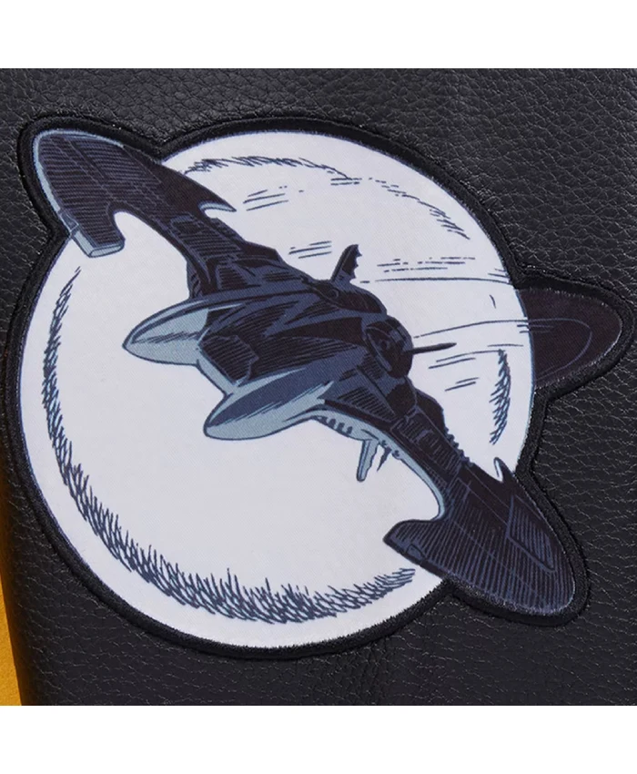 Comics Freeze Batman X I Am The Night Yellow And Black Wool Varsity Jacket On Sale