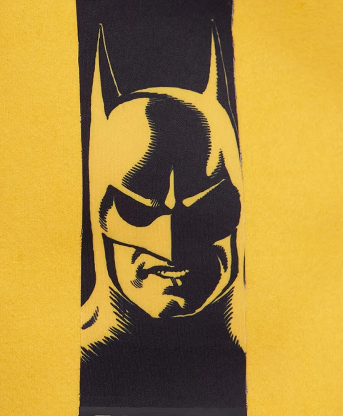 Comics Freeze Batman x I Am The Night Yellow and Black Wool Varsity Jacket
