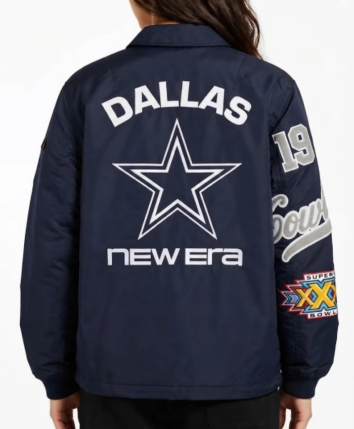 Dallas Cowboys New Era x Alpha Industries MA 1 Navy Bomber Jacket