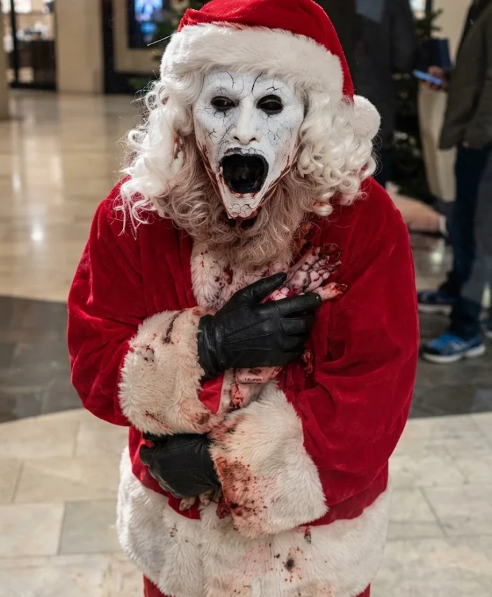 David Howard Thornton Movie Terrifier 3 Art The Clown Santa Suit