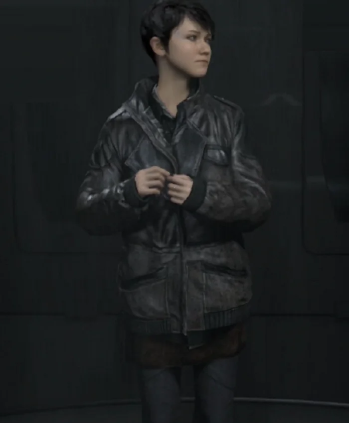 Detroit Become Human Kara Black Leather Jacket
