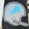 Detroit Lions Modern Originals Classic Rib Black and White Varsity Jacket