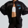 Detroit Lions lululemon Womens Black Ventilated Oversized Zip Up Jacket