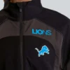 Detroit Lions lululemon Womens Black Ventilated Oversized Zip Up Track Jacket