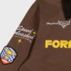 Disney And Pixar Cars Formula 1 Lightning McQueen Racing Brown Cotton Workwear Jacket